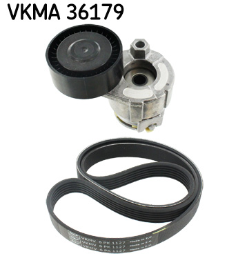 SKF VKMA 36179 Hosszbordásszíj+ görgő, szíjkészlet